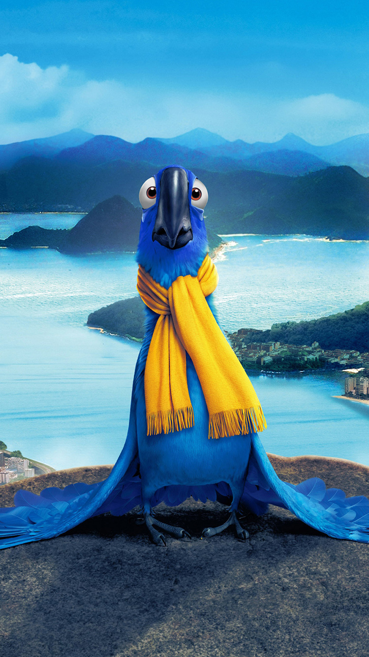 里约大冒险 动画 鹦鹉 苹果手机高清壁纸 750x1334