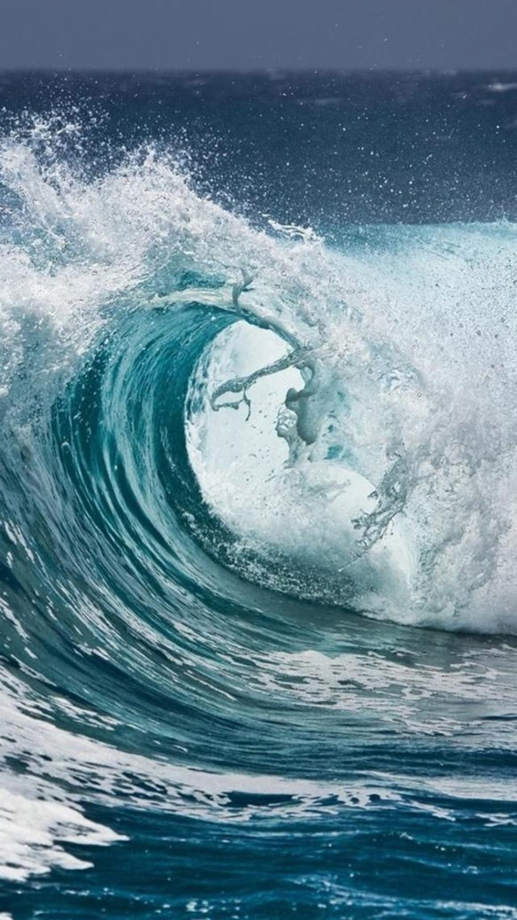 大海 海浪 海水 冲浪 苹果手机高清壁纸 750x1334