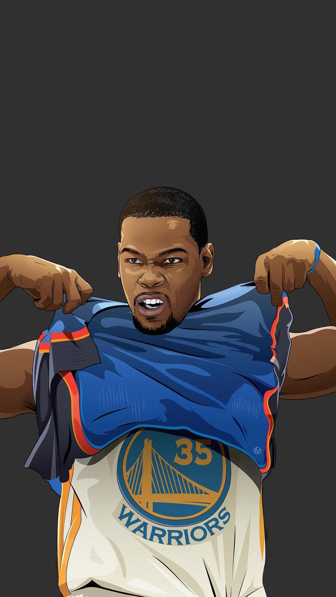 凯文·杜兰特 nba 篮球 运动员 手绘 苹果手机高清 x