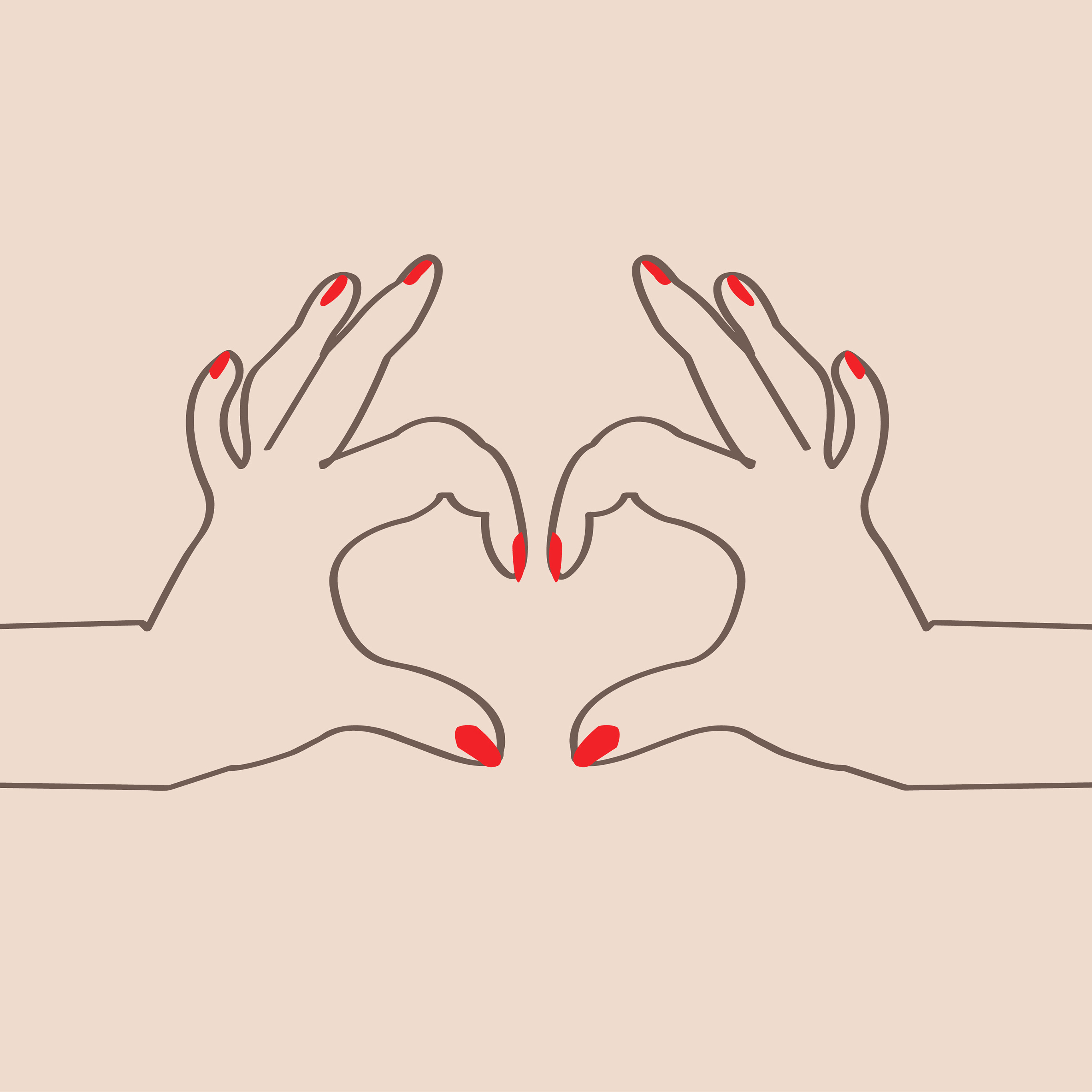 比心简笔画 抖音小人比心简笔画 手比心简笔画 感恩比心简笔画 猫爪