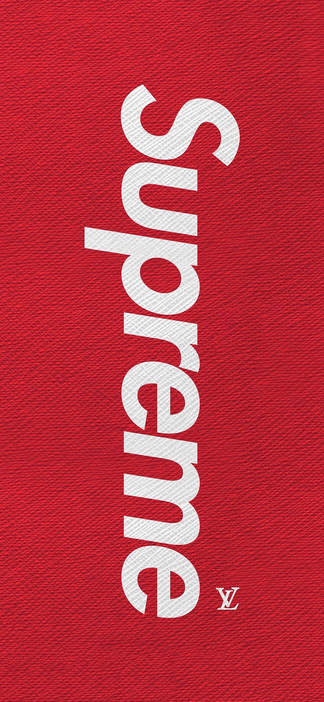 supreme lv 联合 品牌 logo 苹果手机高清壁纸 1125x