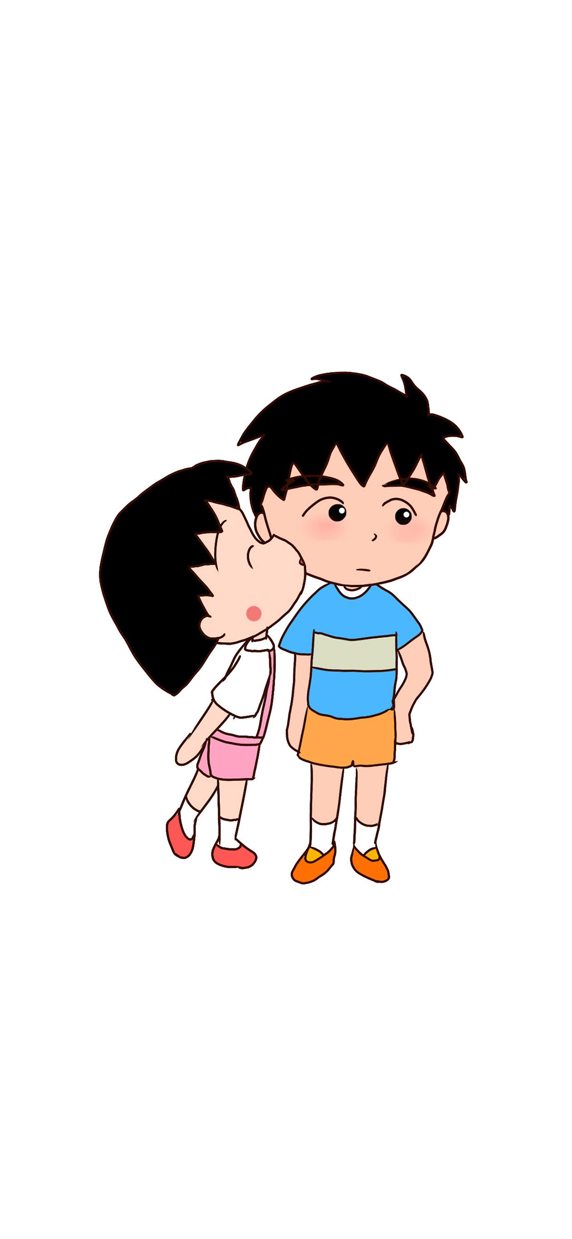 樱桃小丸子 大野健一 日本 漫画 卡通 亲 苹果手机 x