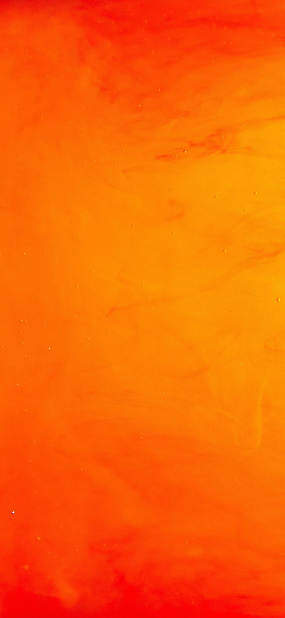 渐变 橙色 橘色 气泡 苹果手机高清壁纸 1125x2436