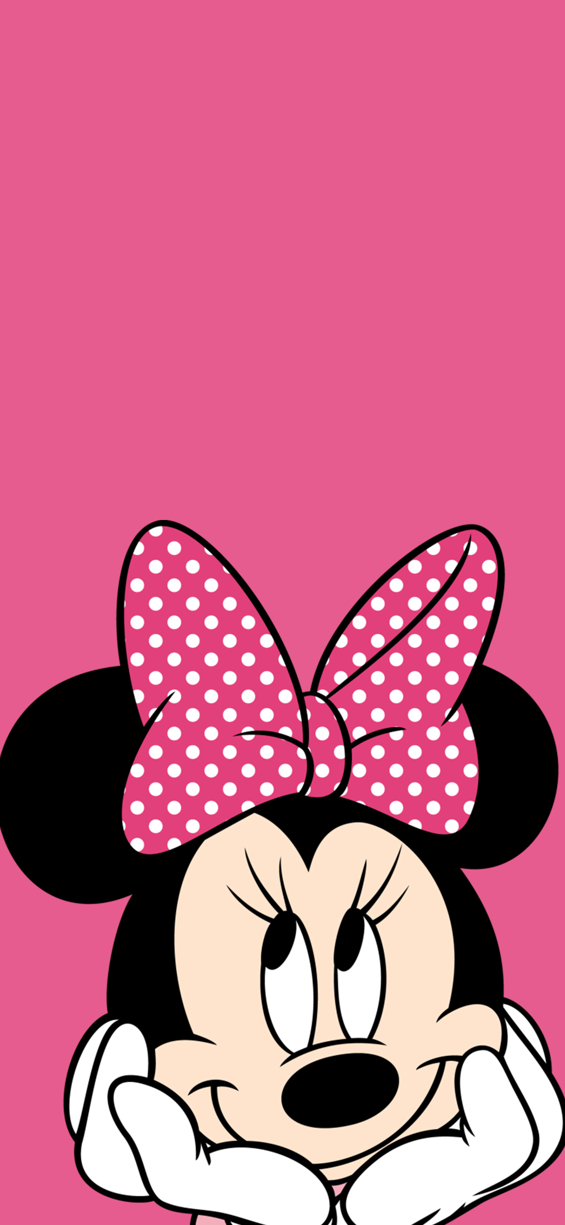 米妮 米老鼠 粉色 迪士尼 动画 卡通 苹果手机高清 x