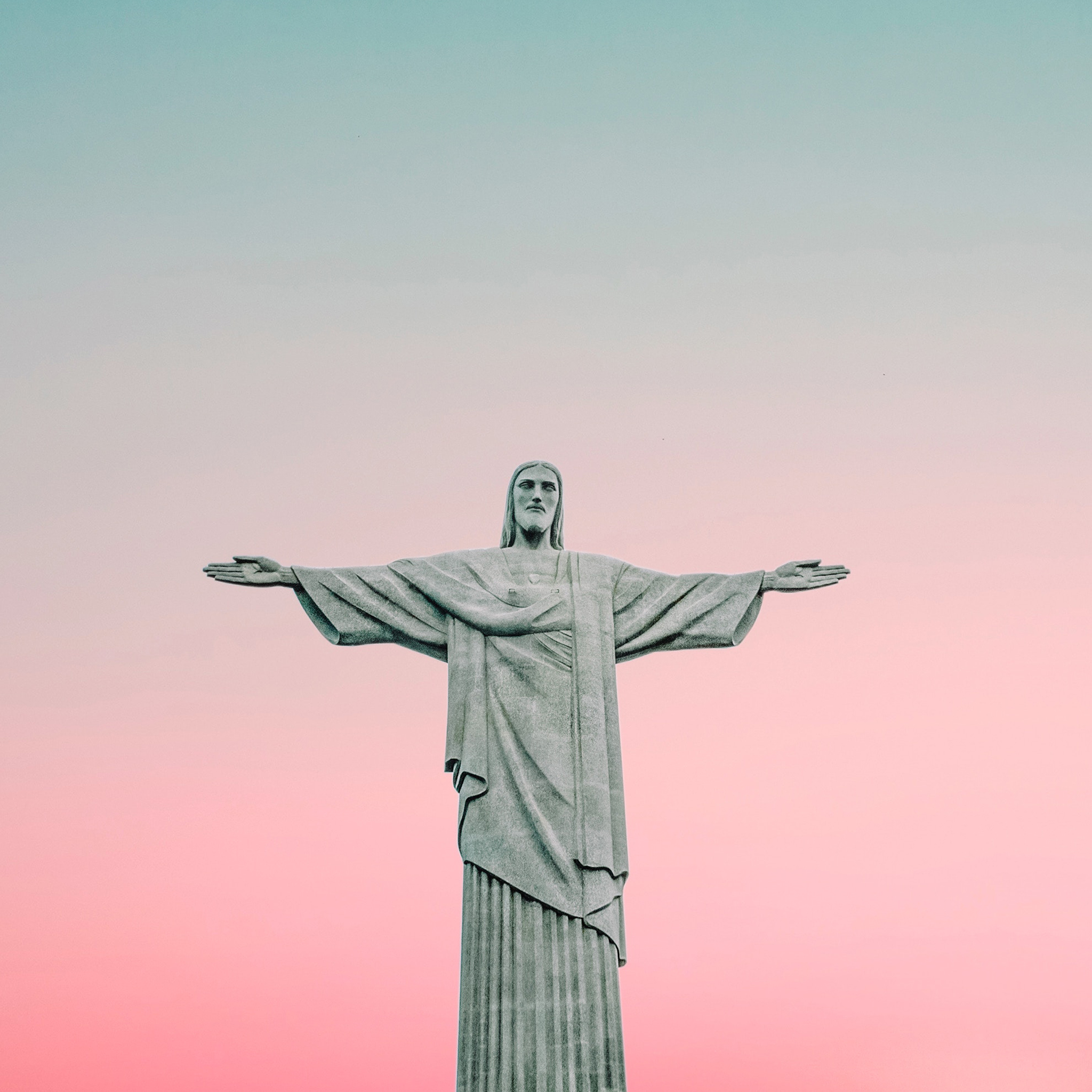 耶稣 巴西 地标 天空 渐变