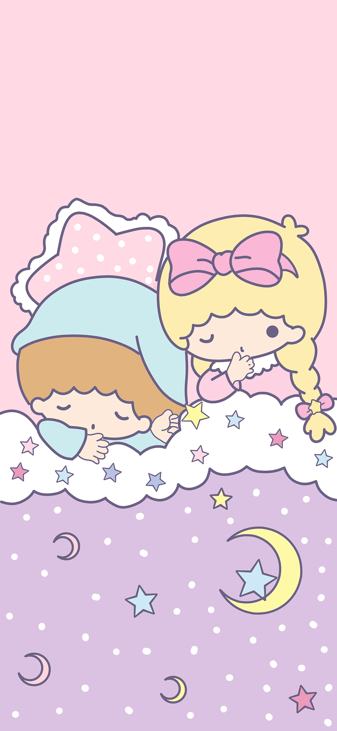 双子星 卡通 可爱 睡觉 被窝 少女心