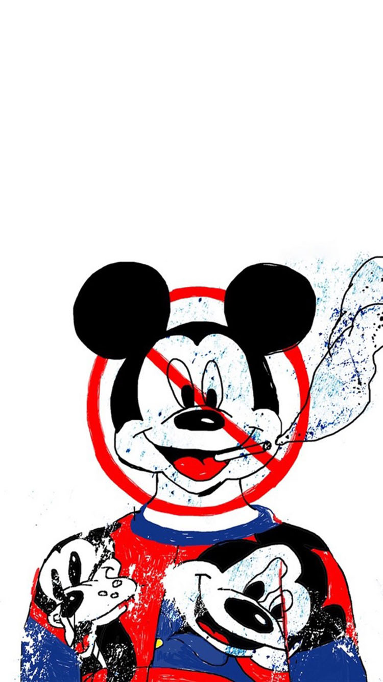 白色背景 米老鼠 苹果手机高清壁纸 750x1334_爱思助手