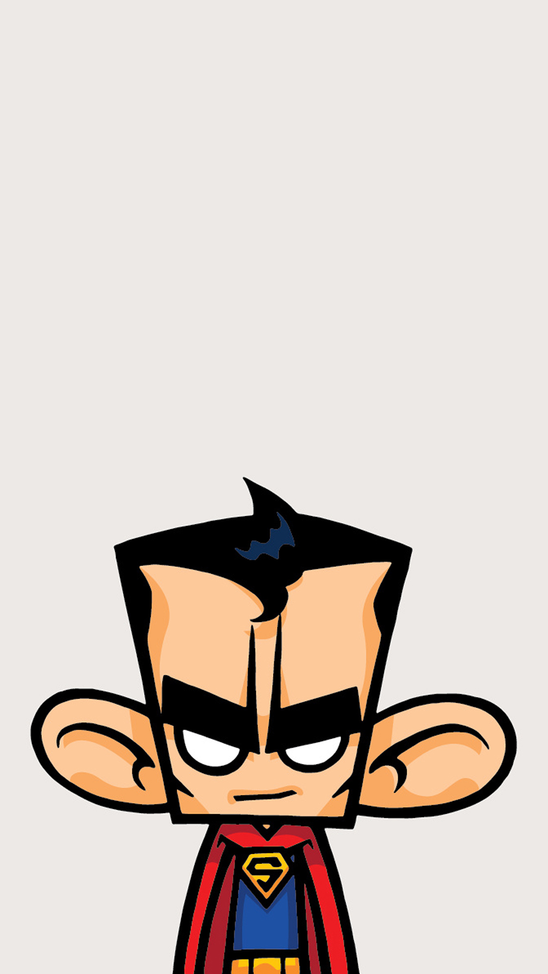 卡通超人创意大耳朵苹果手机高清壁纸1080x1