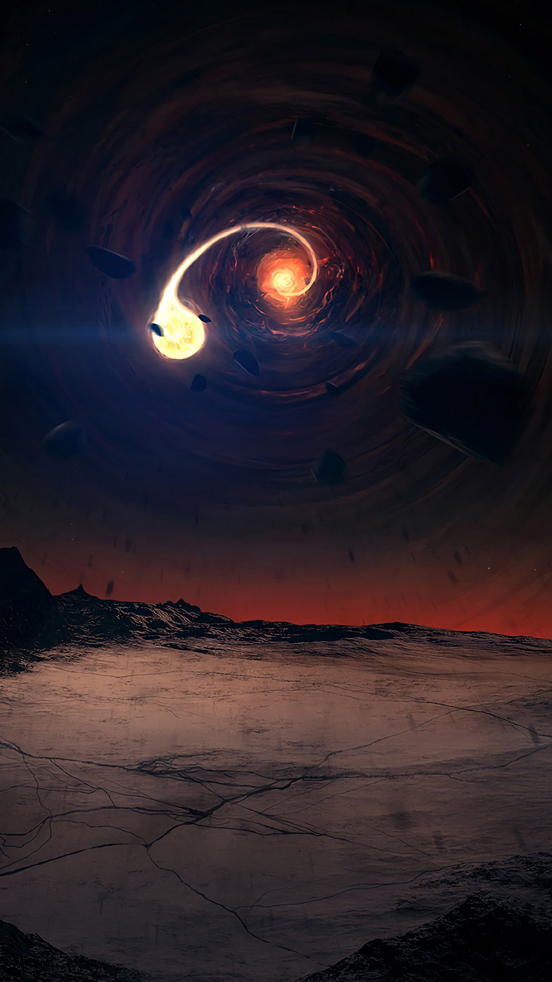 郊外空地星空旋涡夜空苹果手机高清壁纸1080x19 必威体育 首页