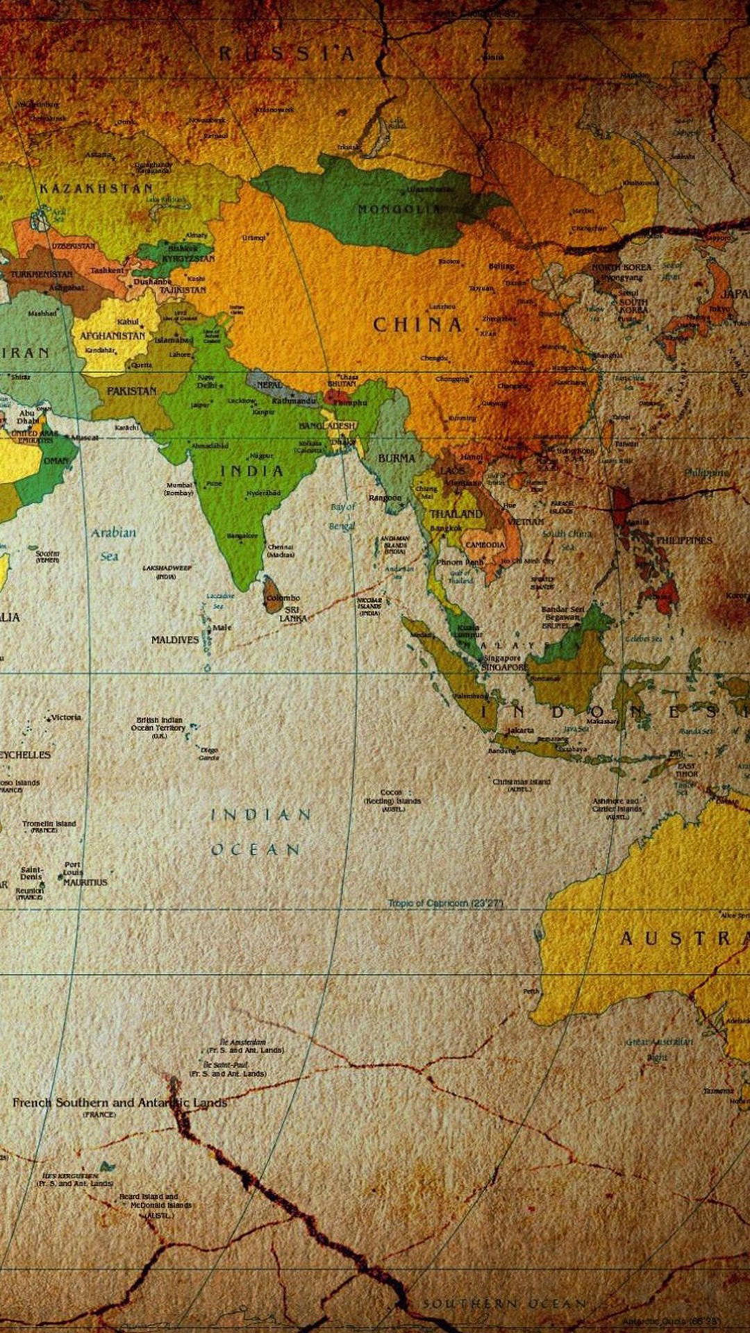 世界地图 创意 地球 图片 苹果手机高清壁纸 10