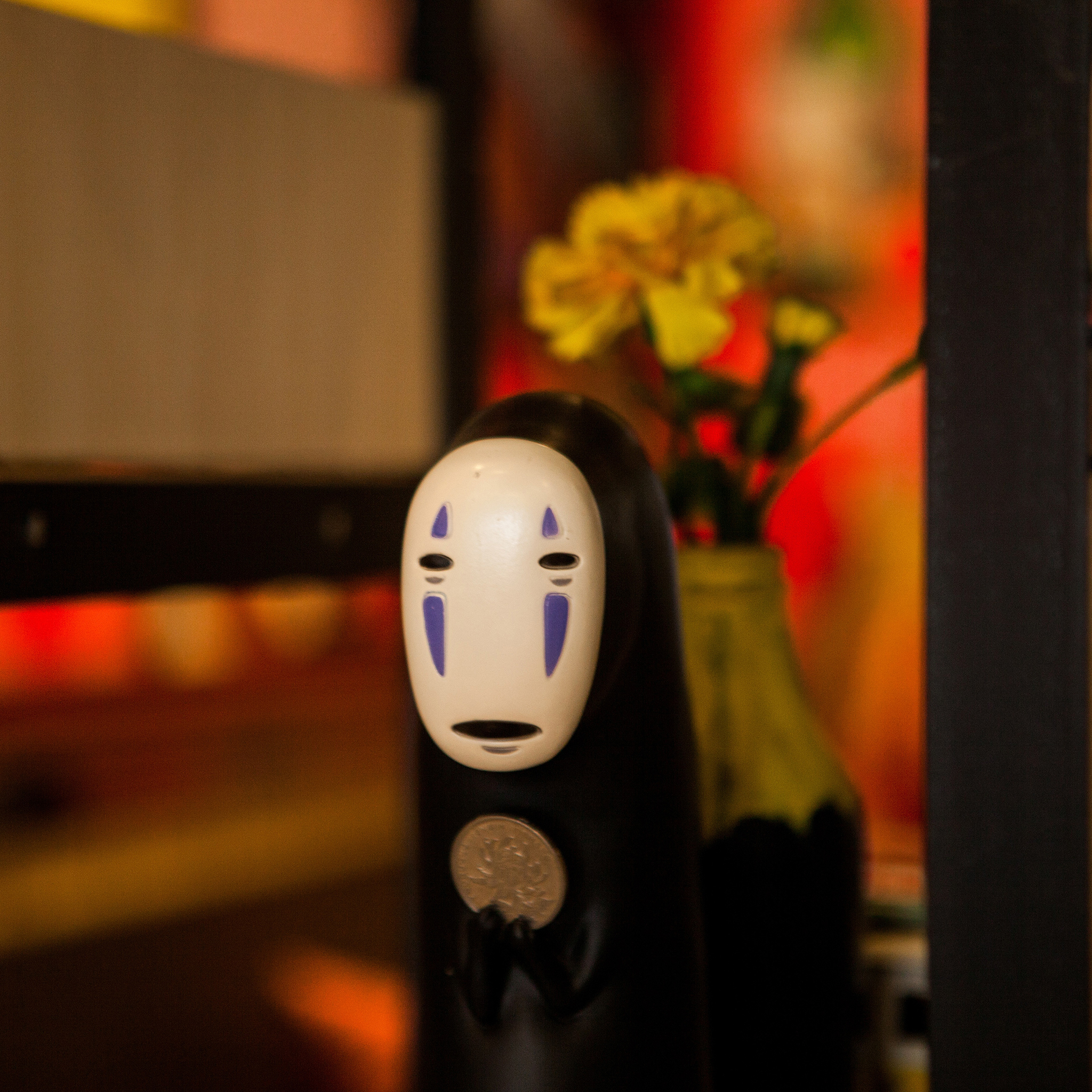 宫崎骏漫画 千与千寻 无脸男手办 苹果手机高清