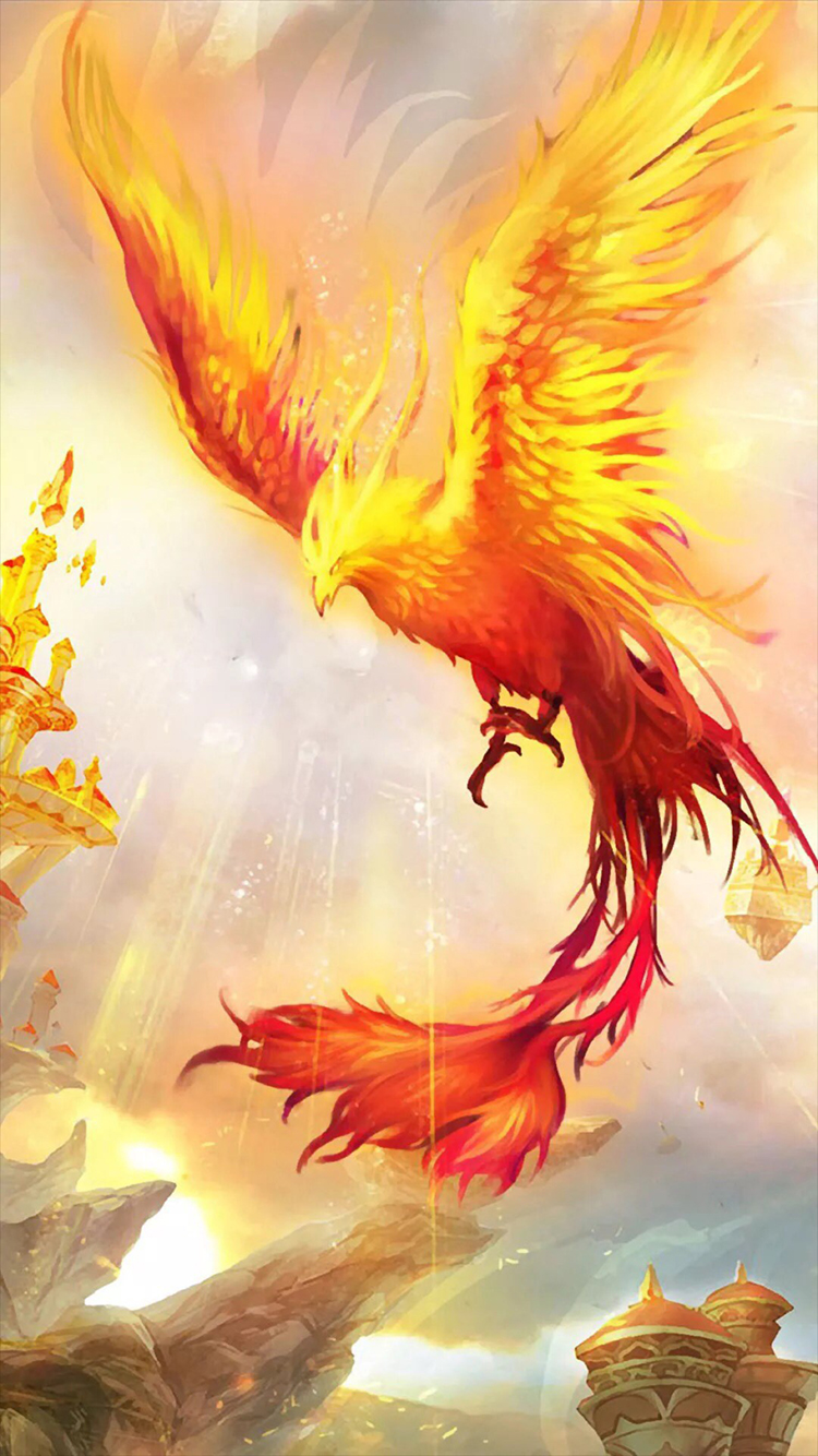凤凰手绘绘画游戏苹果手机高清壁纸750x1334 爱思助手 凤凰手绘绘画游戏苹果手机高清壁纸750x1334 爱思助手