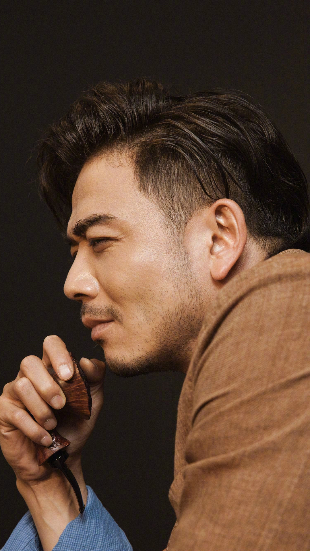 杨烁 演员 侧脸 酒窝 明星 艺人 苹果手机高清壁