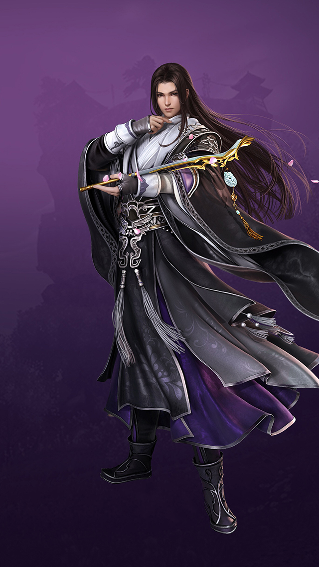 剑网3 万花 原画 古风 角色 苹果手机高清壁纸 