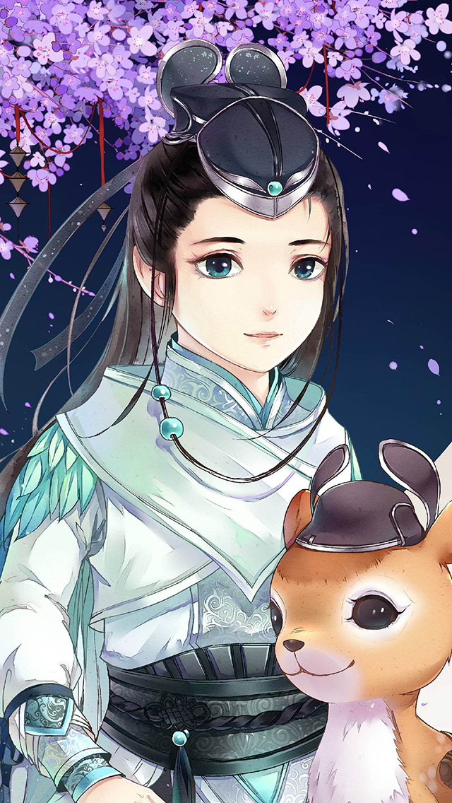 剑网3 古风 原画 长歌 苹果手机高清壁纸 640x1