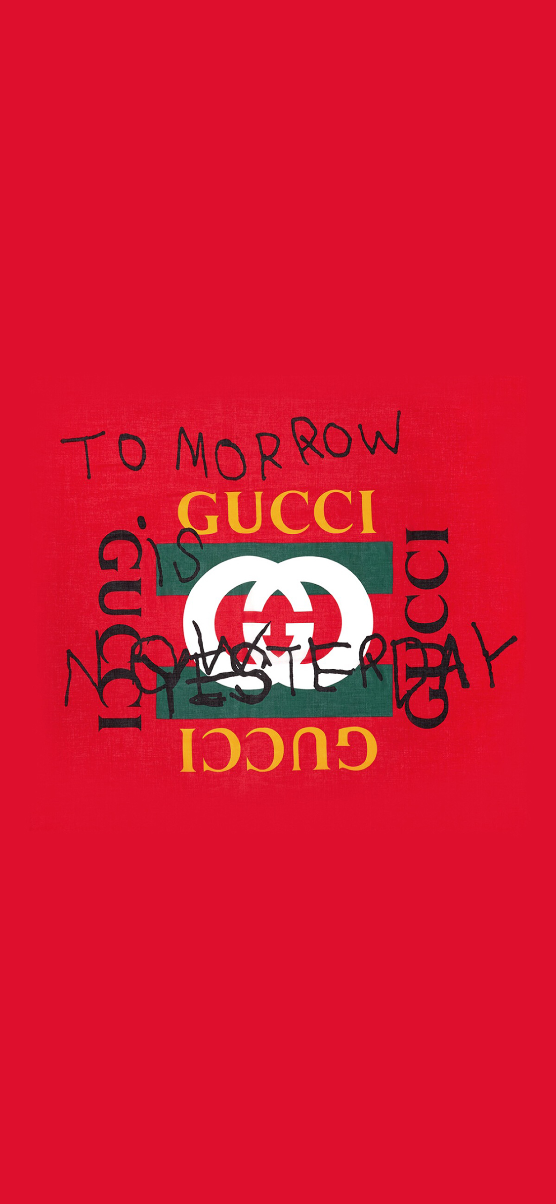 gucci to morrow 品牌 苹果手机高清壁纸 1125x2436_爱思助手