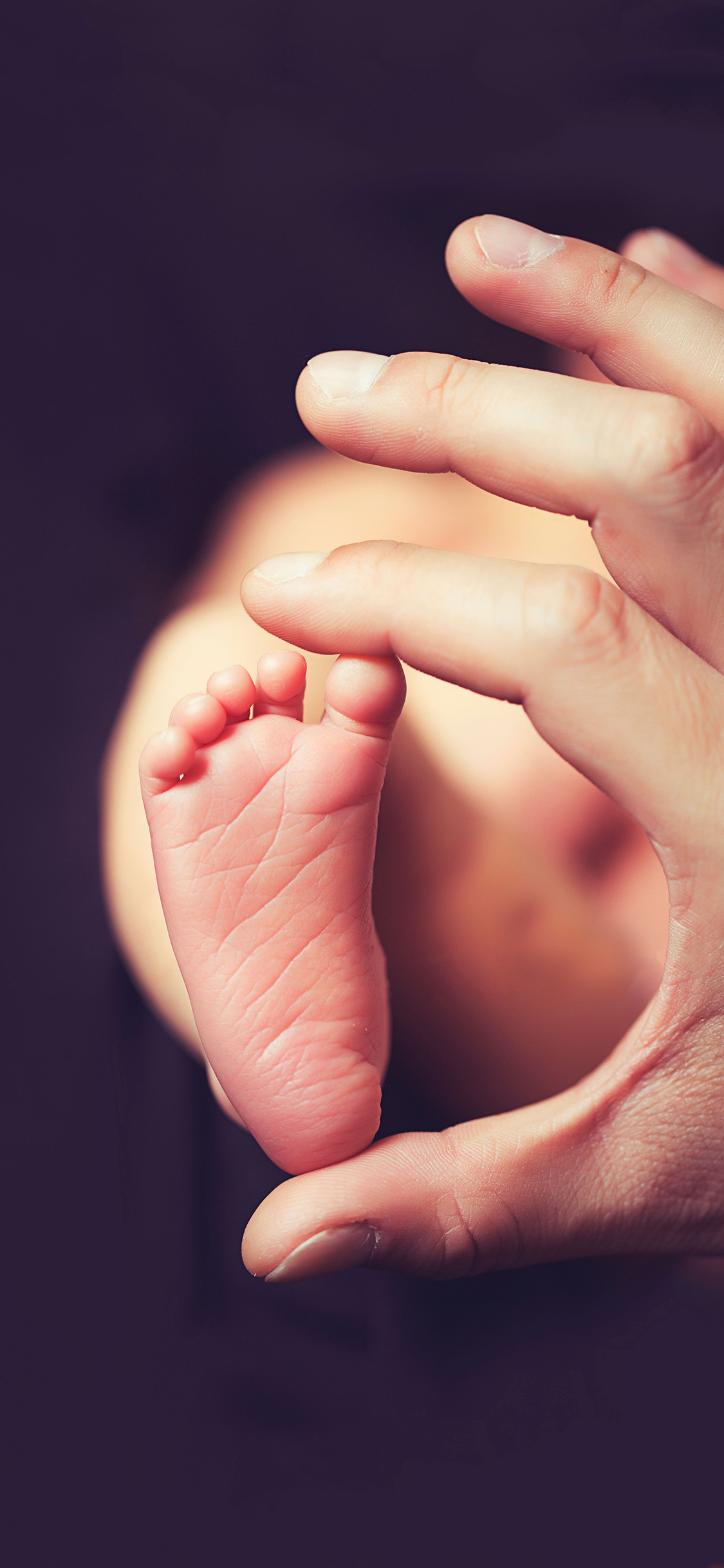 婴儿 小脚丫 迷你 温馨 苹果手机高清壁纸 1125