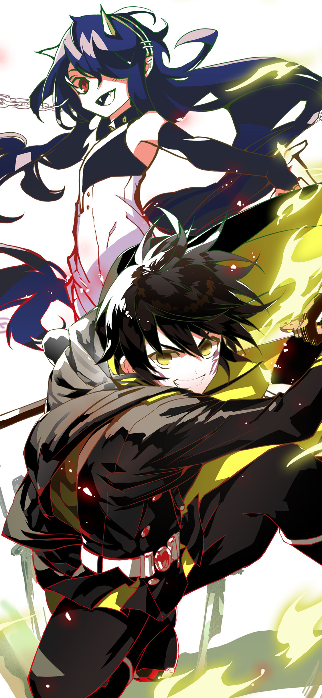 终结的炽天使 漫画 二次元 苹果手机高清壁纸 1125x2436_爱思助手