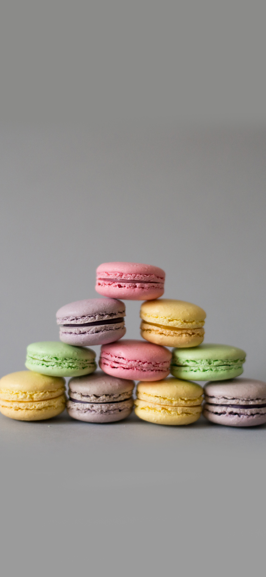 马卡龙 色彩 点心 甜食 苹果手机高清壁纸 1125x2436_爱思助手