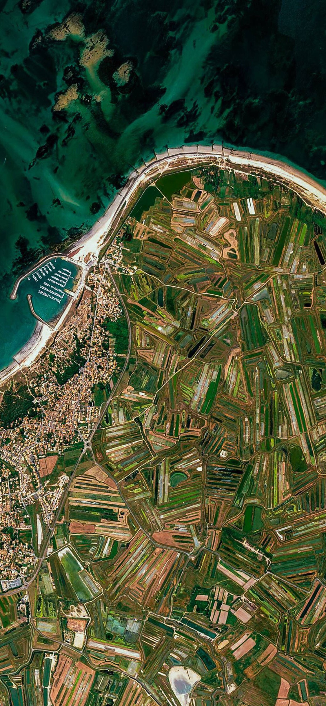 航拍地理地图建筑海苹果手机高清壁纸1125x2