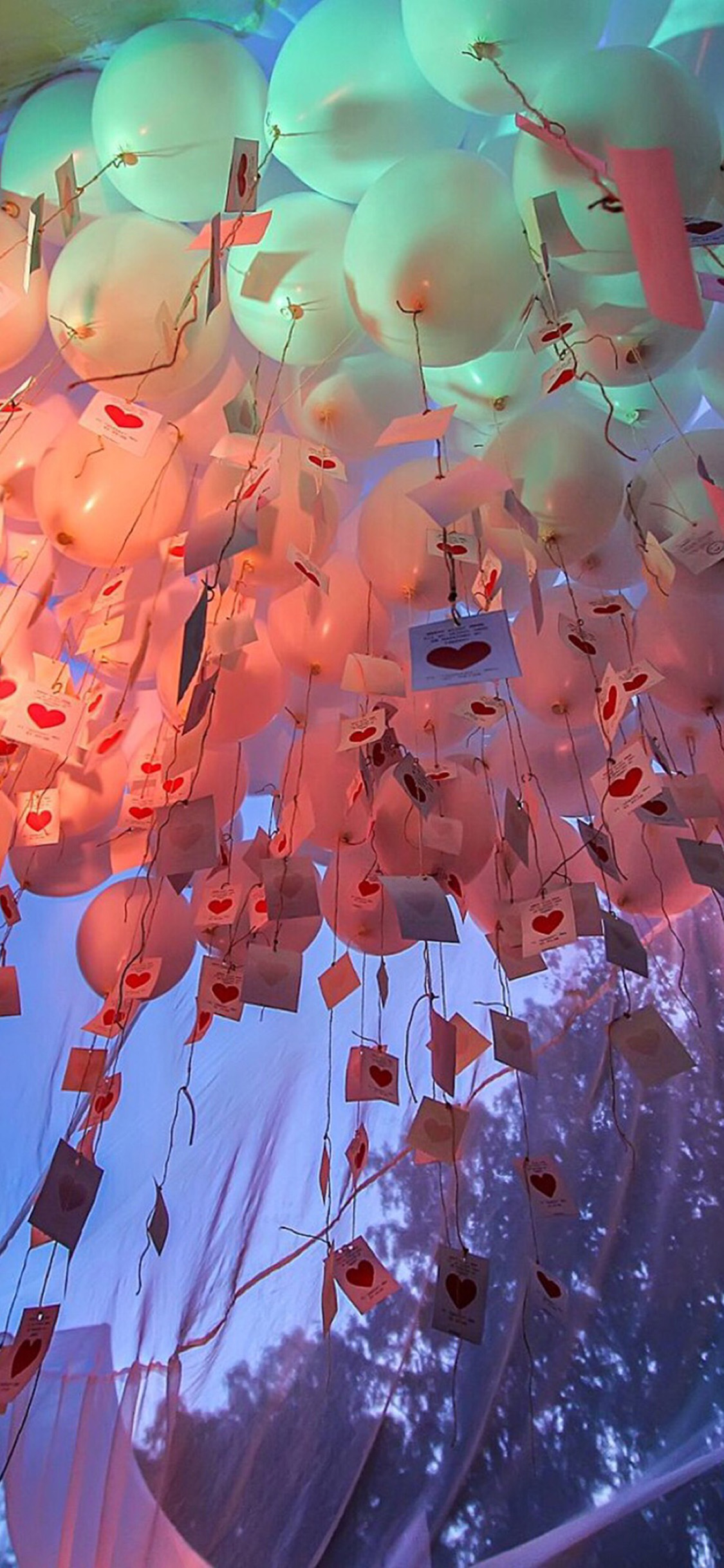 气球 卡片 节日 庆祝 浪漫 苹果手机高清壁纸 1125x2436_爱思助手