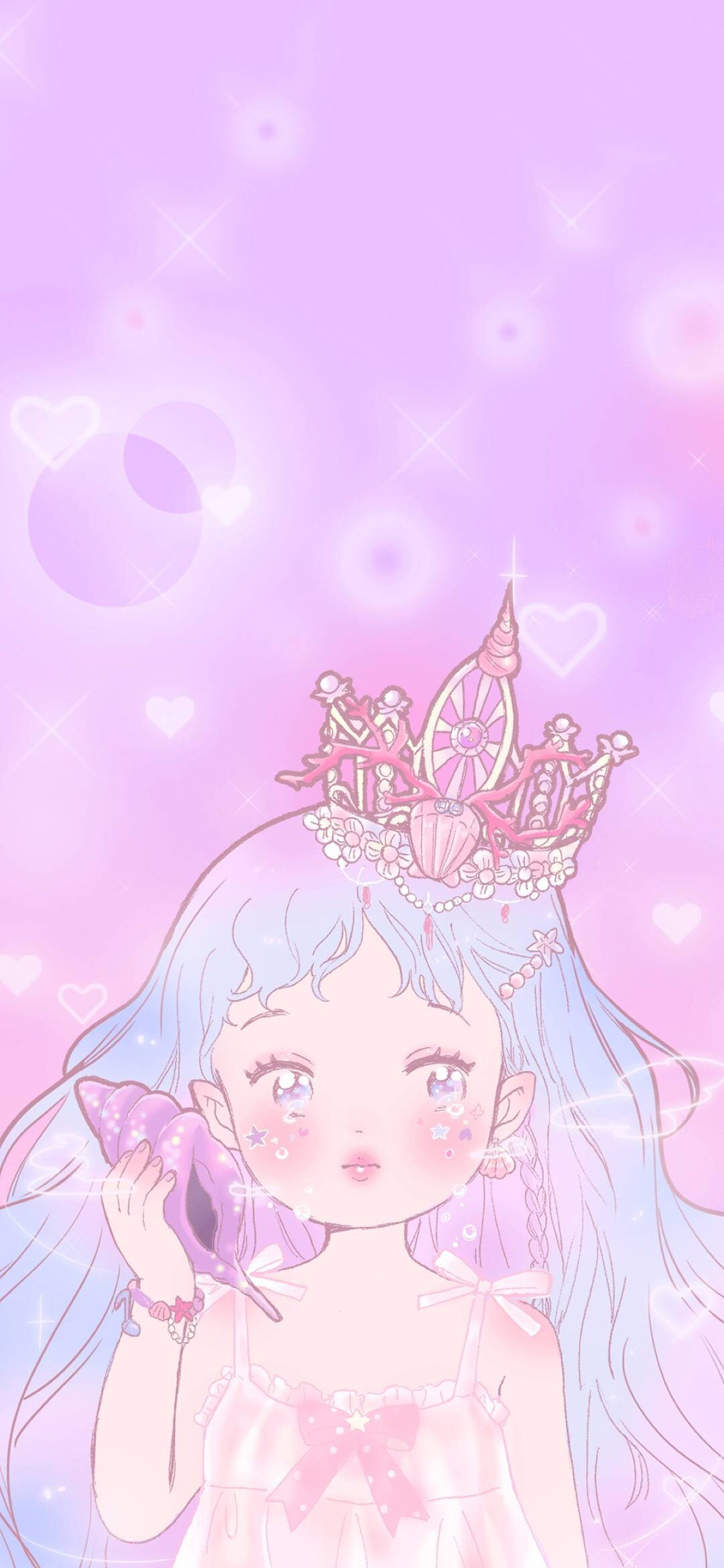 动漫 萝莉 日系 鱼美人 苹果手机高清壁纸 1125x2436_爱思助手