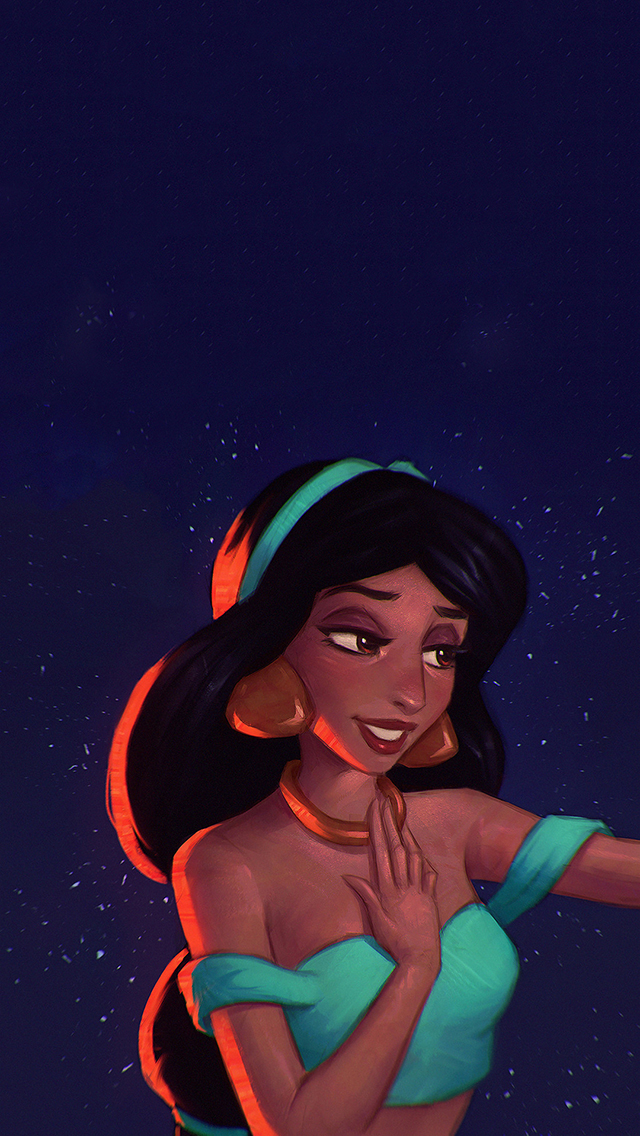 迪士尼动画 阿拉丁神灯 茉莉公主 苹果手机高清