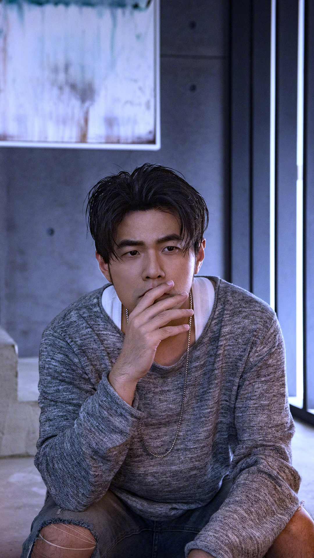 周杰伦 周董 歌手 明星 音乐人 中分 台湾 苹果手机高清壁纸 1080x1920_爱思助手