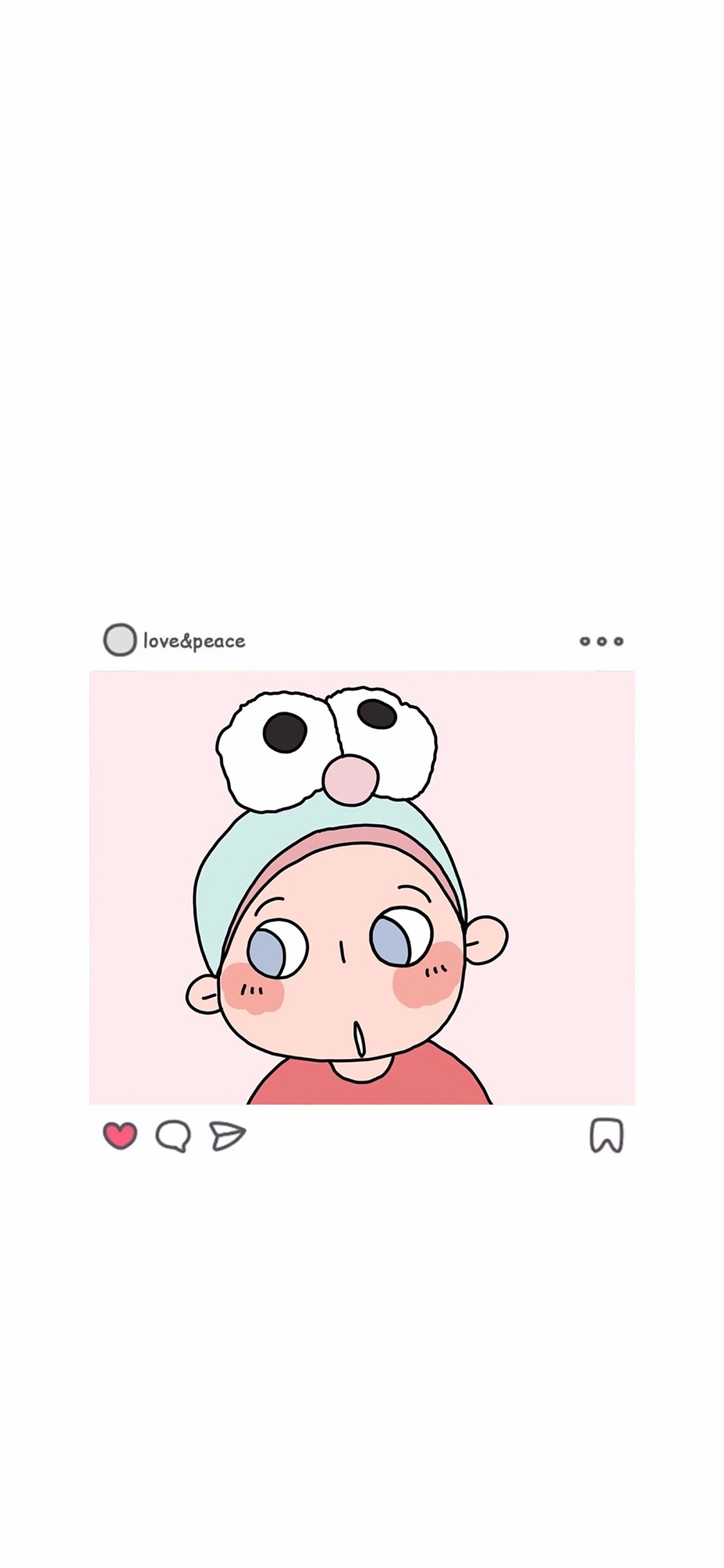 卡通 萌娃 可爱 点赞 苹果手机高清壁纸 1125x2436_爱思助手