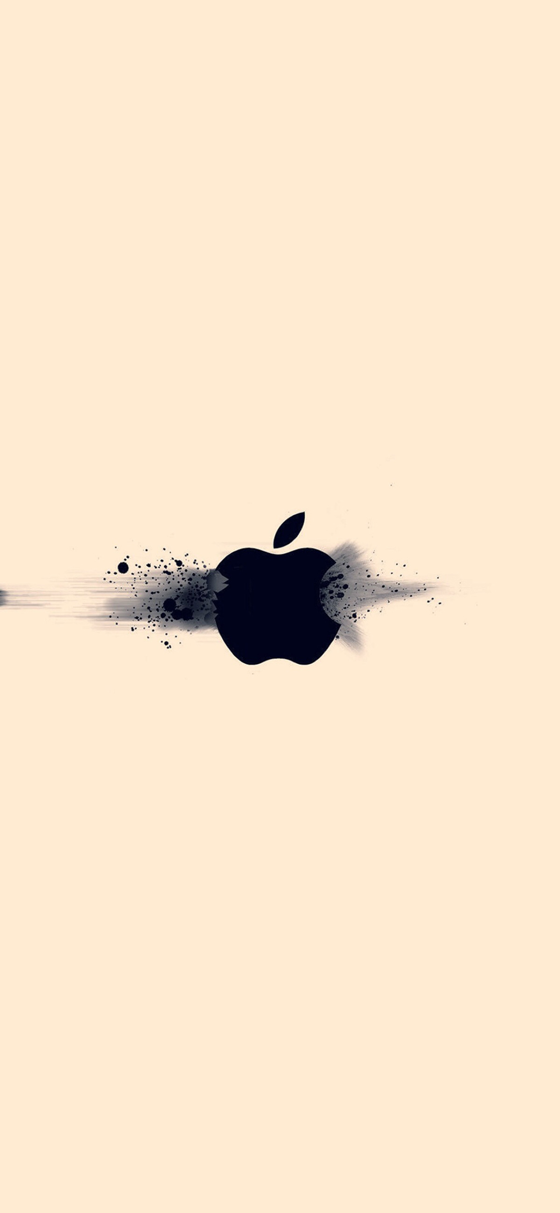 纯色背景 苹果logo iphone 苹果手机高清壁纸 1125x2436