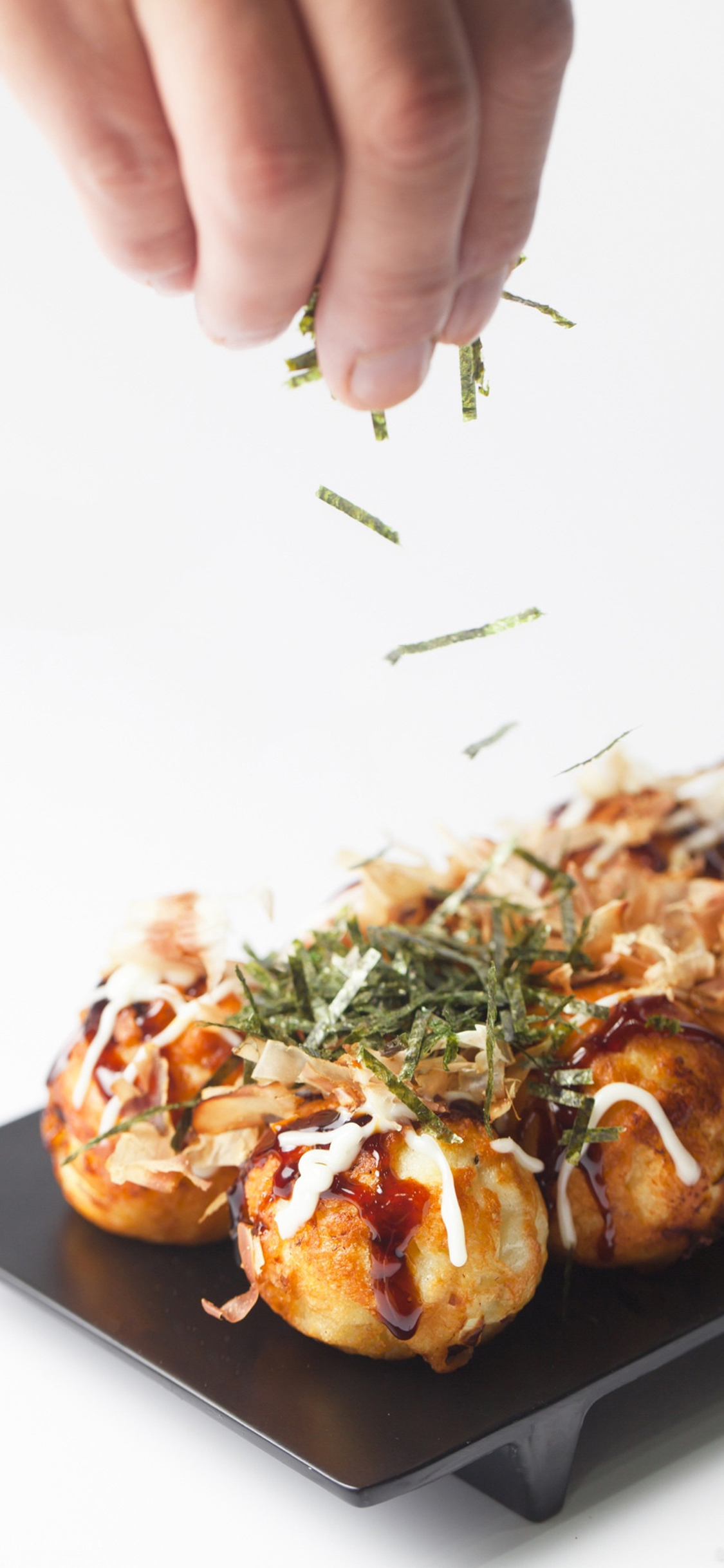 日系 美食 章鱼小丸子 海苔 苹果手机高清壁纸 1125x2436_爱思助手