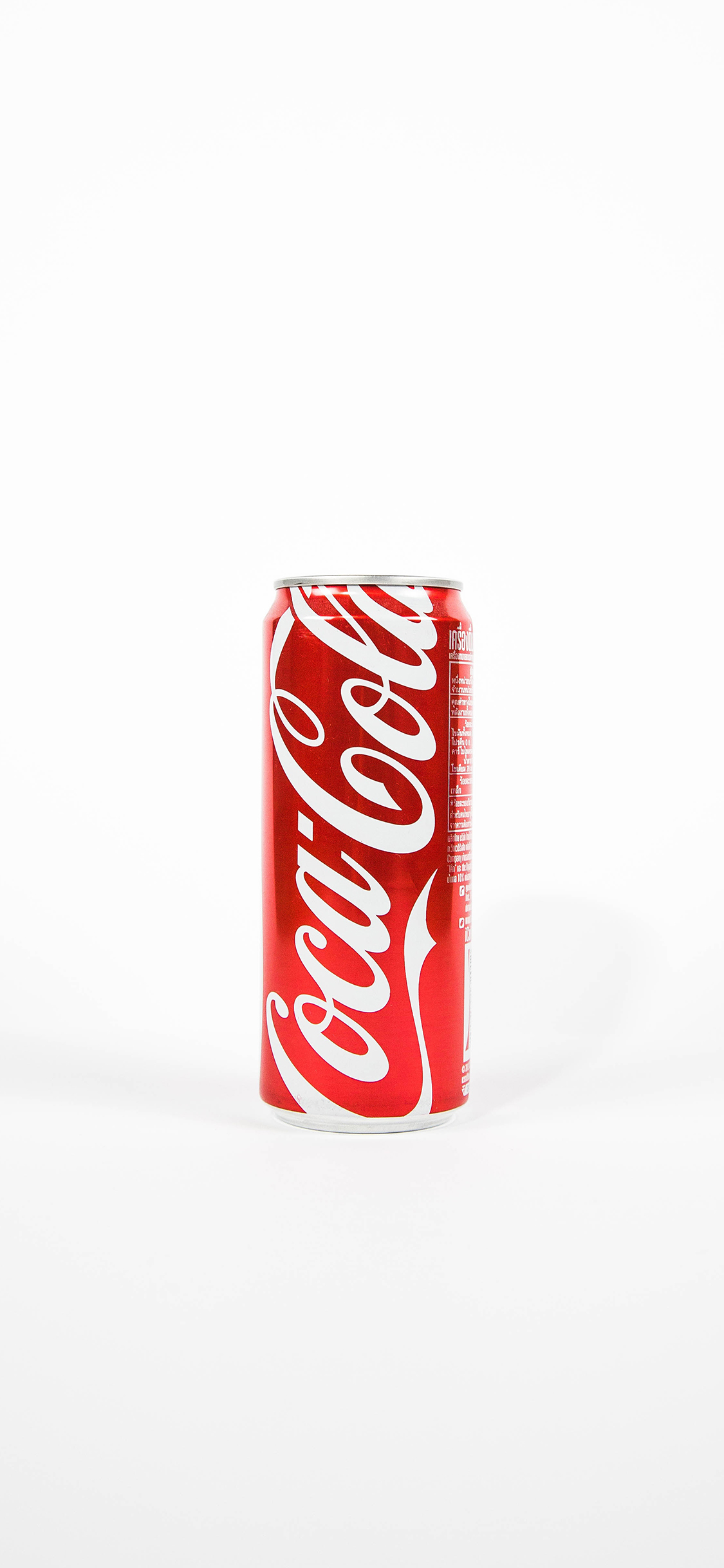 可乐 易拉罐 coca cola 苹果手机高清壁纸 1125x2436