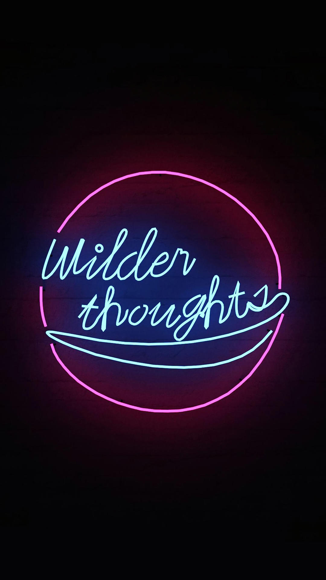 Wilder Thoughts 狂热迷失思想英文英语灯光苹果手机高清壁纸1080x19 必威体育 首页