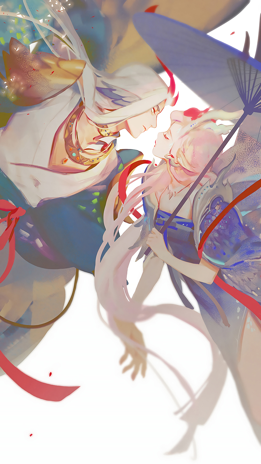 古风 动漫 情侣 唯美 苹果手机高清壁纸 1080x1