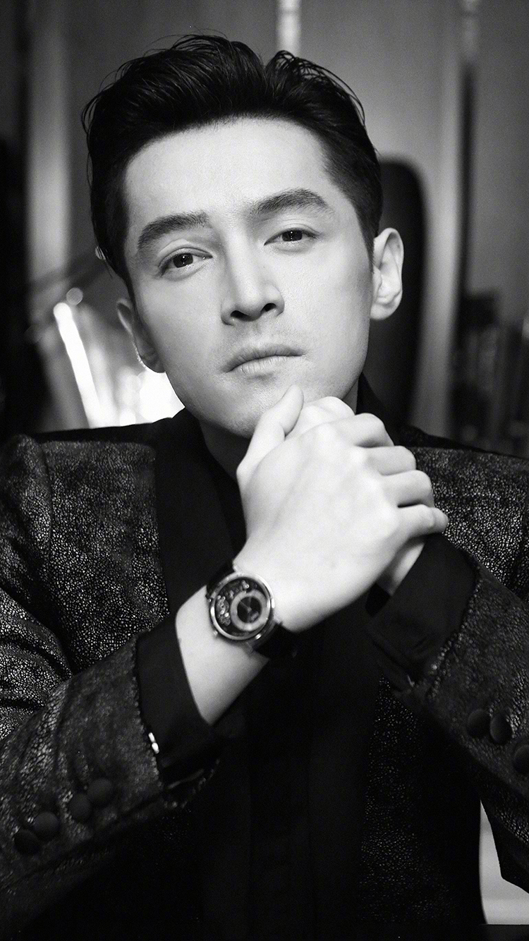 胡歌 演员 明星 艺人 黑白 苹果手机高清壁纸 7