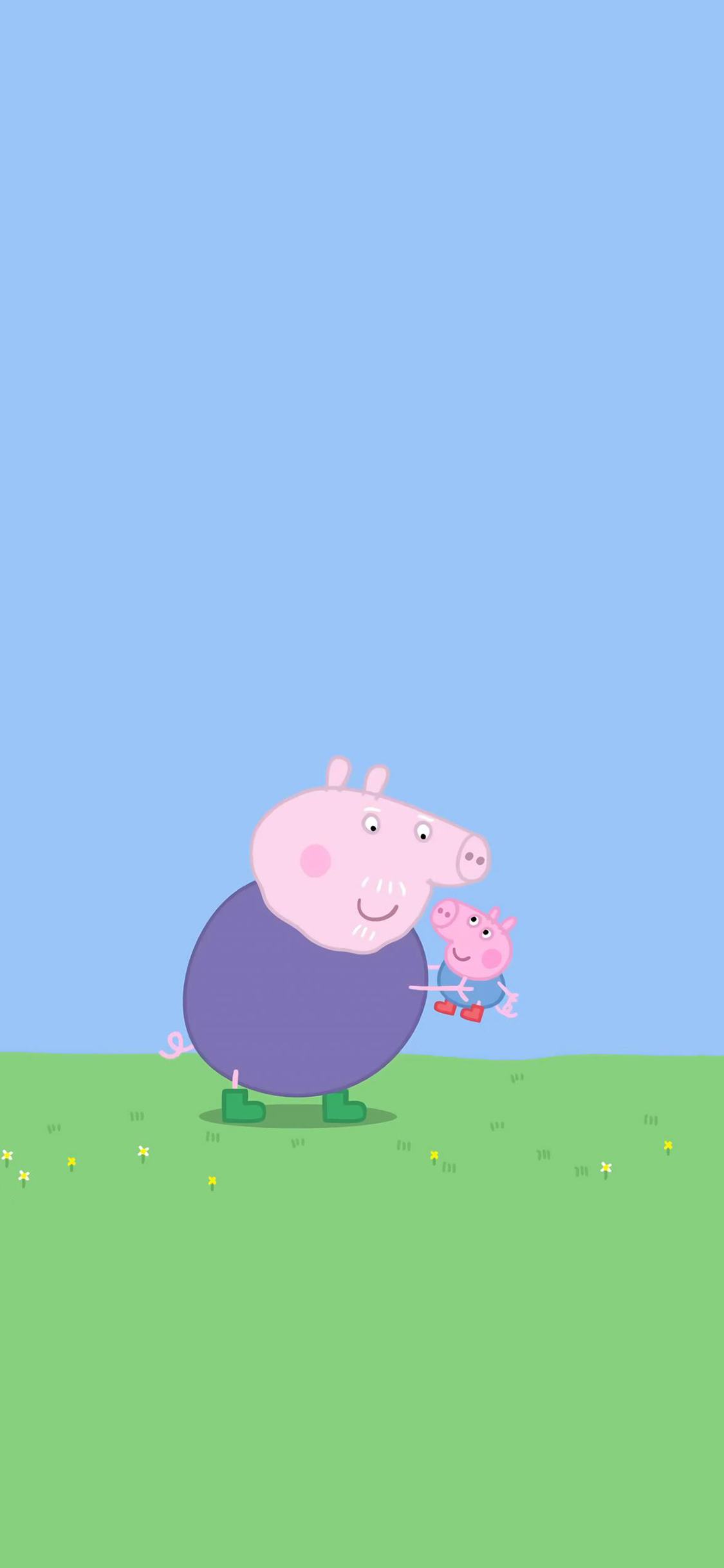 小猪佩奇乔治动画卡通可爱猪爷爷苹果手机高清