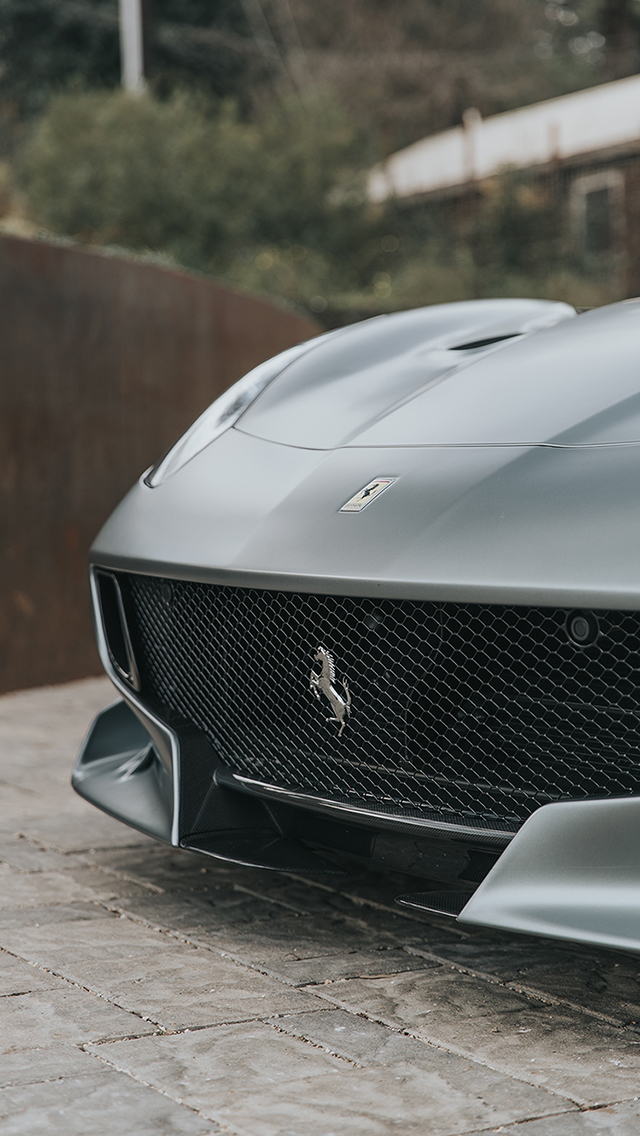 跑车 车头 车标 logo 法拉利 苹果手机高清壁纸 640x1136_爱思助手