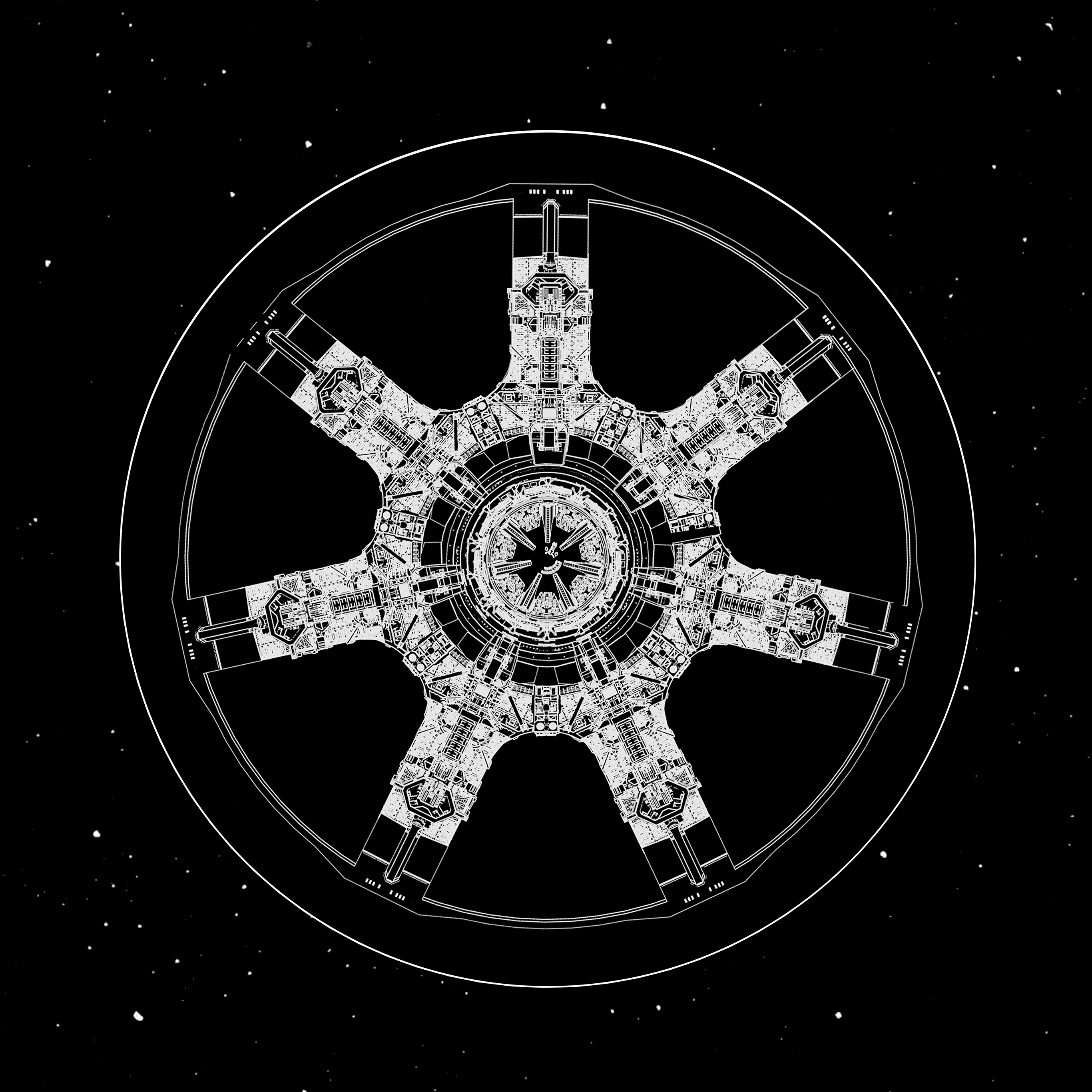 流浪地球 电影 海报 科幻 黑色 苹果手机高清壁