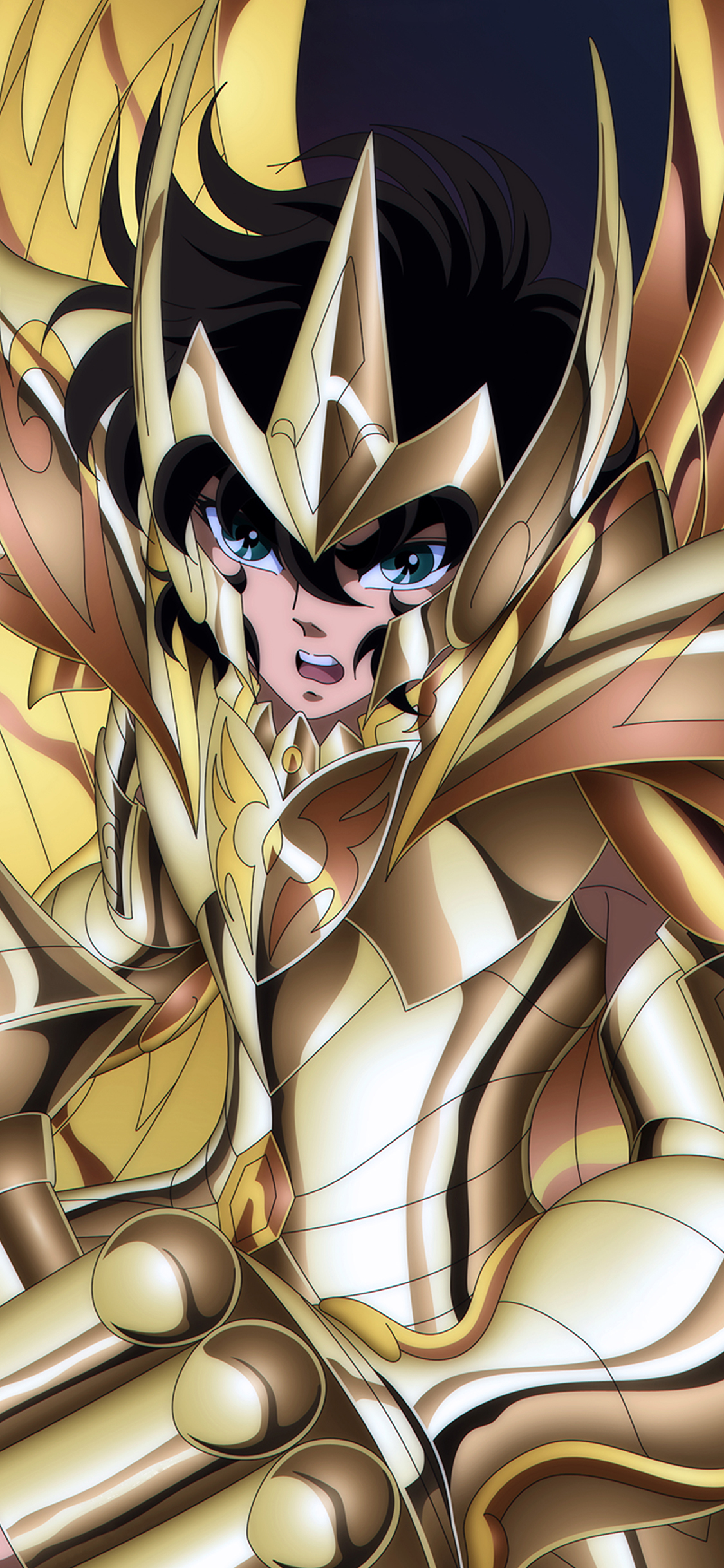 黄金圣斗士 圣斗士星矢 日本 漫画 艾俄洛斯 射手座 苹果手机高清壁纸 1125x2436_爱思助手