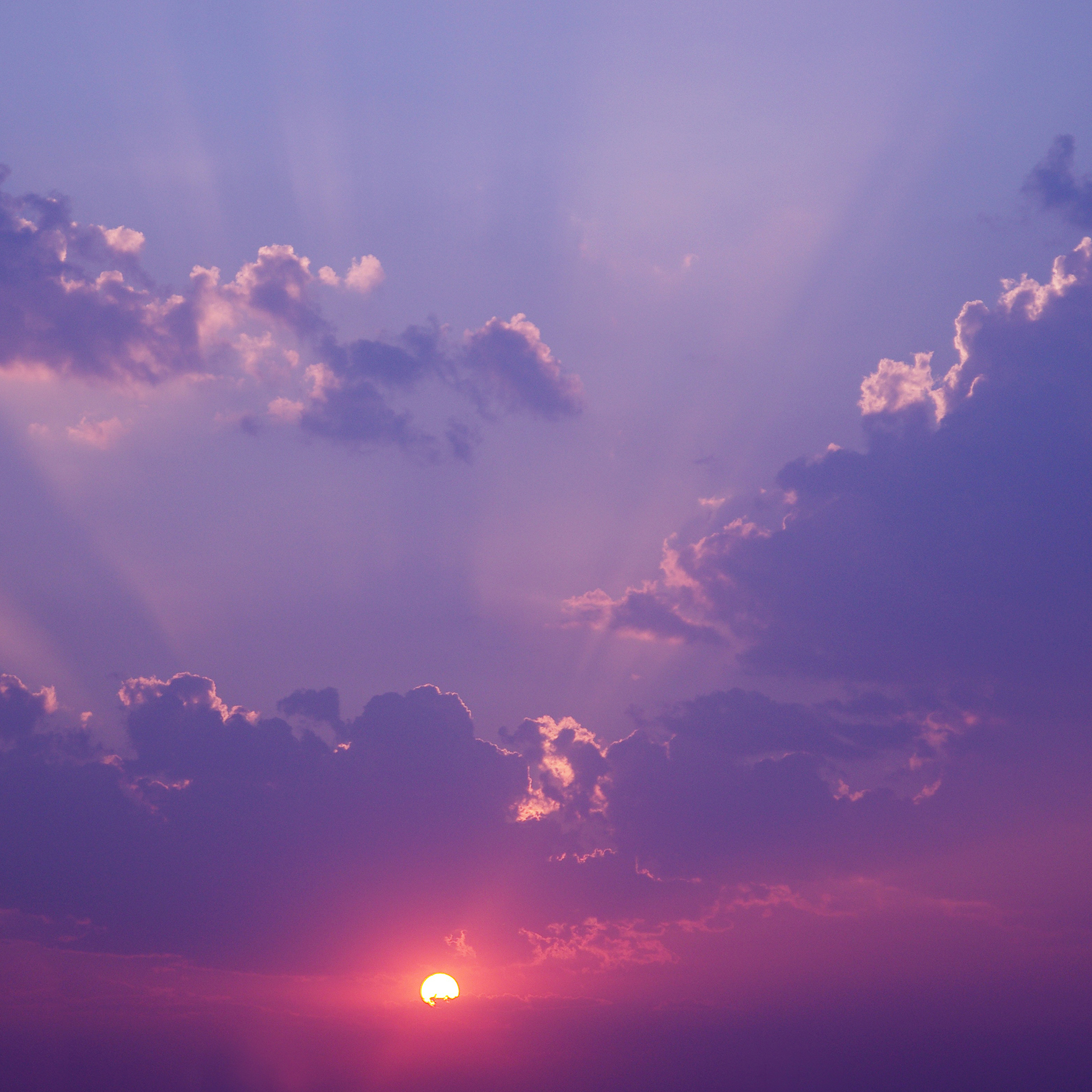 日出 日落 太阳 天空 云彩 苹果手机高清壁纸 2